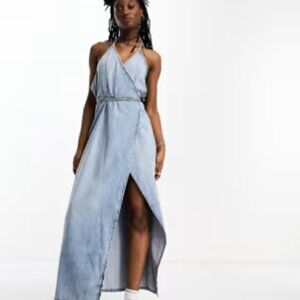 Denim Wrap Dress
